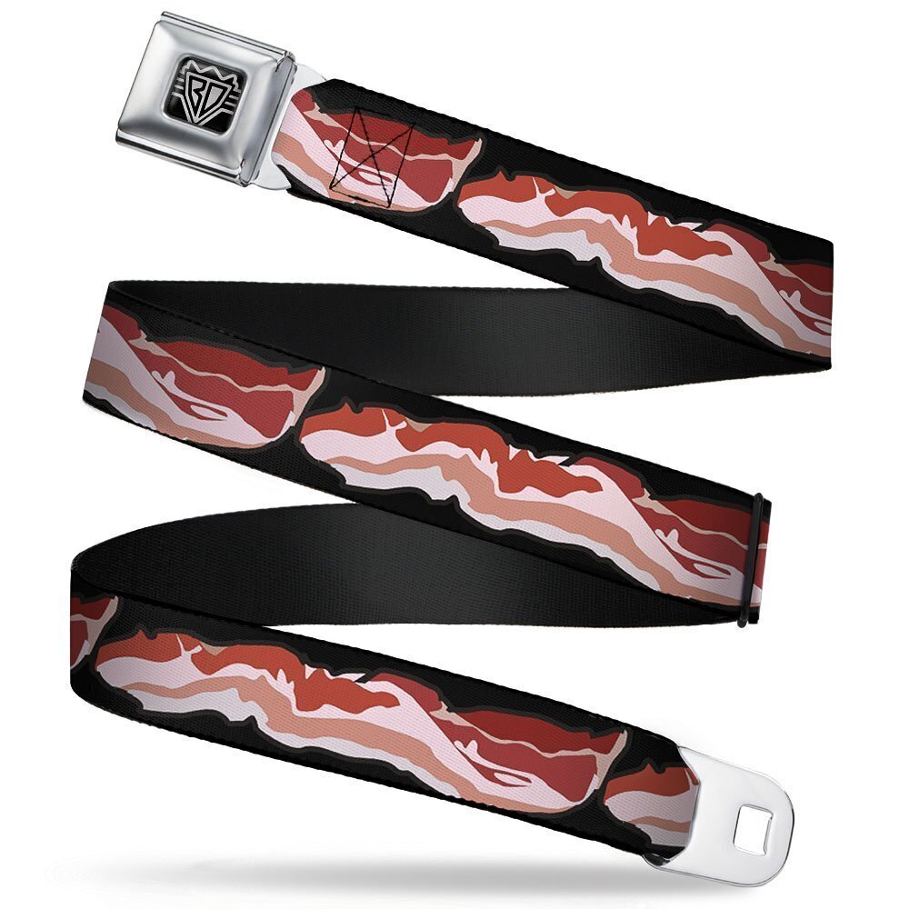 2322 Seatbelt Belt - Bacon - 1.5" Wide - 32-52 Inches in Length